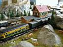 Trains on the stanton and horses